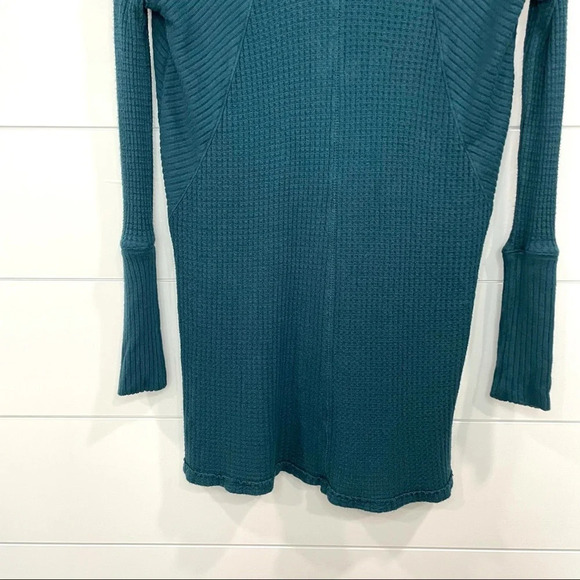 Free People Ventura Thermal Top in Peacock Blue Size XS - Picture 9 of 11
